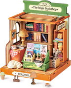 Rolife DIY Mini Building House Miniature Kit-The Muse Bookshop, Miniature by Rolife