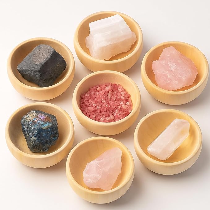 ZENFUN 20 Pack Wooden Pinch Bowls, Mini Unfinished Bowl Set - Image 8