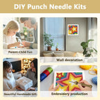 Doodlream Colorful Stars DIY Punch Needle Embroidery Kit - Image 4