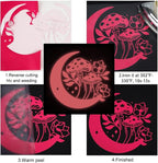FUNKAKA Glow in The Dark Heat Transfer Vinyl Roll, Glow in The Dark HTV Vinyl - Image 5