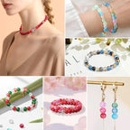 DUQGUHO 8mm Glass Beads for Jewelry Making Colorful Beads for Crafts Crystal 18 - Image 5