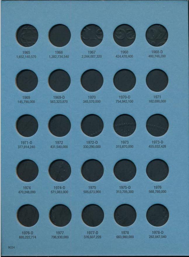 Whitman US Roosevelt Dime Folder Set 1946 to Present Day #’s 9029 9034 9039 - Image 6