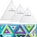 Kigley 3 Pcs 60 Degree Triangle Ruler by Kigley