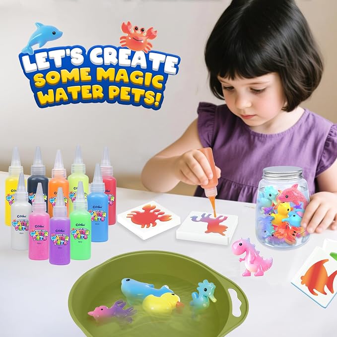 Magic Water Elf Toy Craft Kits for Kids, DIY Your Own Aqua Fairy Water Pets & - Image 4