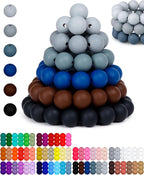 160PCS FIVEIZERO 12mm Silicone Beads by FIVEIZERO