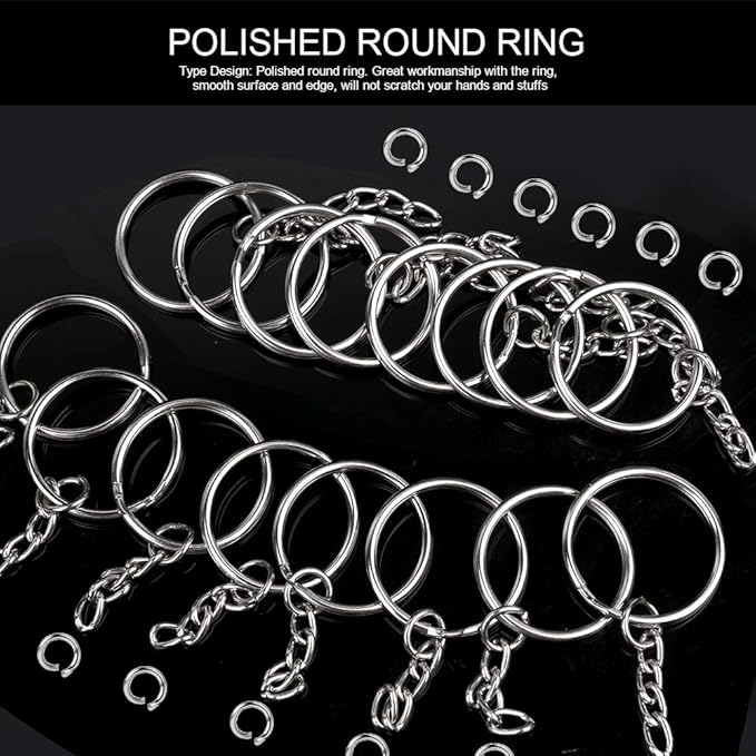 Teenitor Key Chain Rings Keychain Rings, Keyring 25mm - Image 3