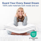 Premium Pillows King Size Set of 2, Fluffy and Supportive 7D Down Alternative - Image 5
