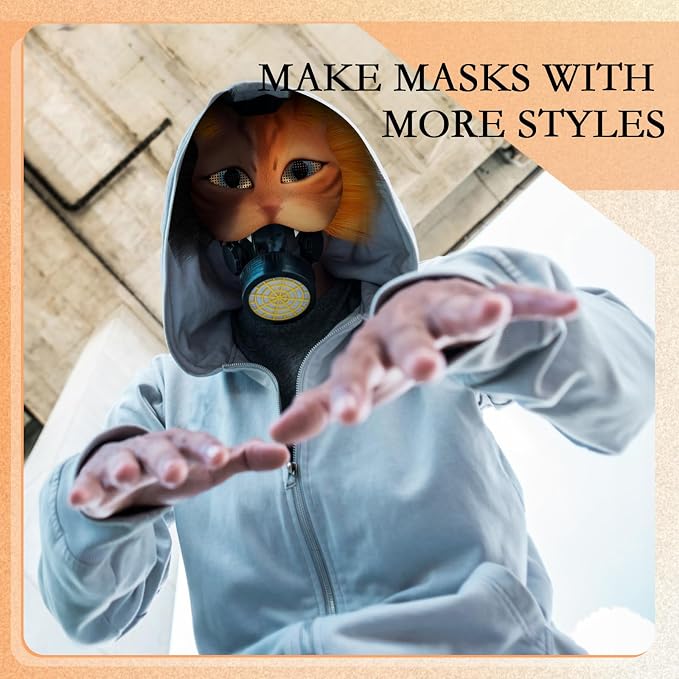 Seenelling DIY Therian Mask Kit Blank Cat Mask - Image 5