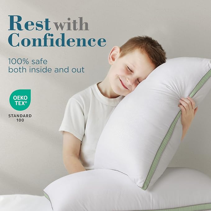 viewstar Bed Pillows King Sizes Set of 2, Hotel Quality Cooling Down - Image 6