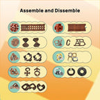 9pcs Difficulty Puzzles Gift for Adults, and Kids Brain Teaser Puzzles Game - Image 2