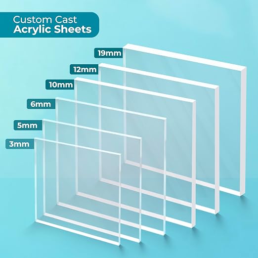 48" x 96" Acrylic Sheet – 3/8 inch Thick Clear Plexiglass Board - Image 2