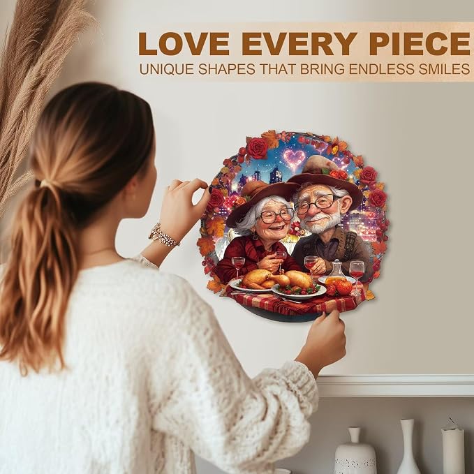 Romantic Grandma Grandpa Love Senior Couple Puzzles Adults Gifts - Image 6