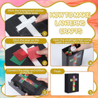 Resurhang 16 Set 2026 VBS Cross Lantern Craft Kit DIY Illumination Theme Faux - Image 3