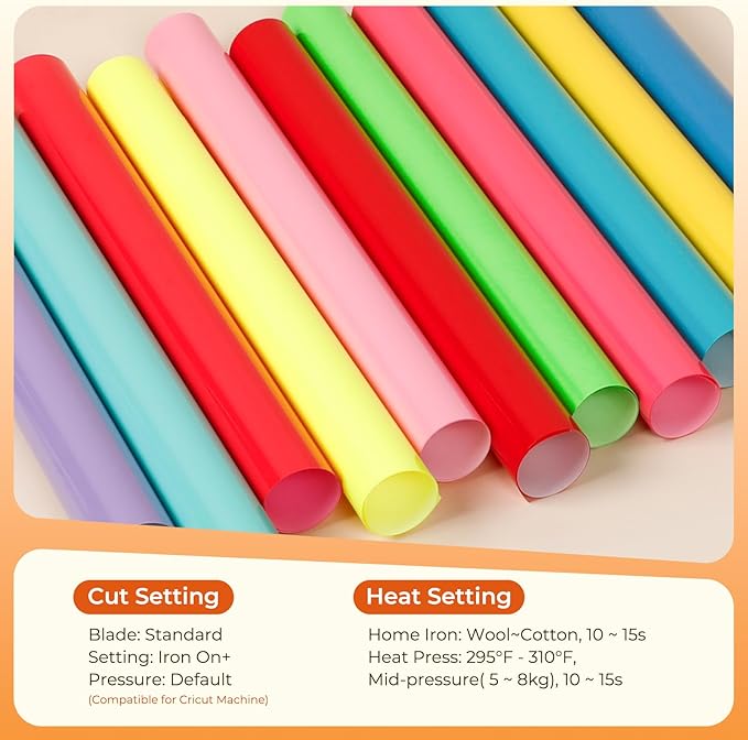 HTVRONT Bright Heat Transfer Vinyl - Image 4