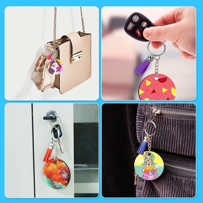 HTVRONT Sublimation Keychain Blanks - Image 7