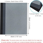 12 PCS Felt Fabric Sheets Shades of Black & Gray, 7.87*11.8 inch A4 Stiff Felt - Image 2