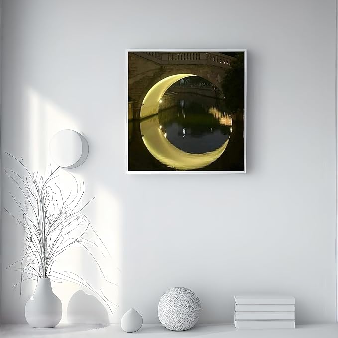 Painting by Numbers Kit for Adults Beginner, Night Bridge Moon Paint by Numbers - Image 4