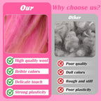 Wool Roving 7.02oz Colored Natural Needle Felting Wool Bulk - Image 4