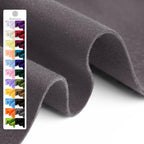 Dark Gray Soft Felt Fabric Sheet 36" x 36", 1.6mm Thick, Premium Craft Felt by Grainear