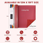 Red Glitter HTV Heat Transfer Vinyl - Image 6