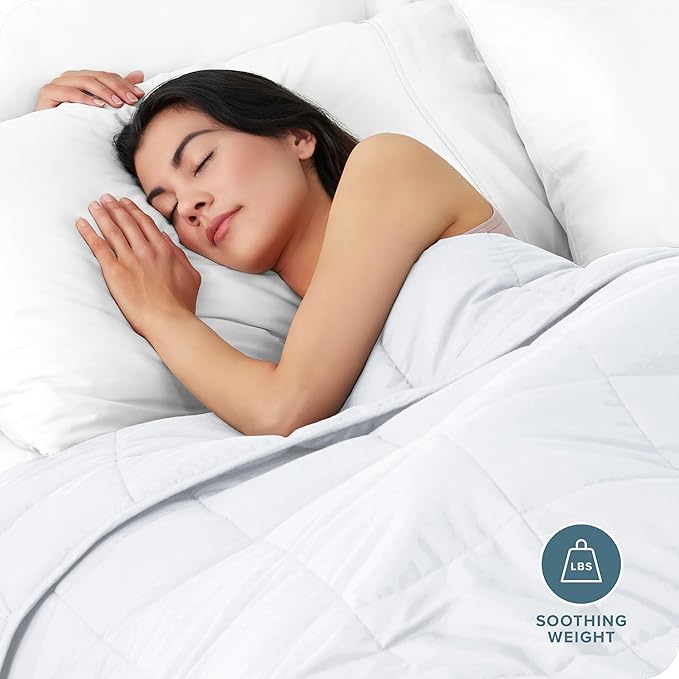 Bare Home Weighted Blanket Queen Size 17lbs - Image 2