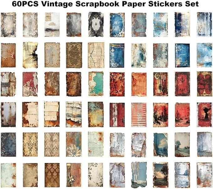 Vintage Scrapbook Paper Stickers - Image 3