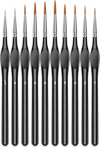 10Pcs Micro Paint Brushes Set by Unknown