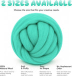 3.53oz Wool Roving: Needle Felting Wool White Roving Wool Felting Supplies Pure - Image 8