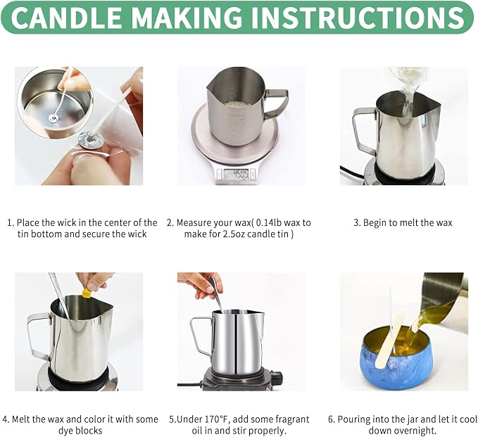 SUPERSUN Candle Making Kit for Adults, DIY Candle Making Supplies for Adults - Image 5