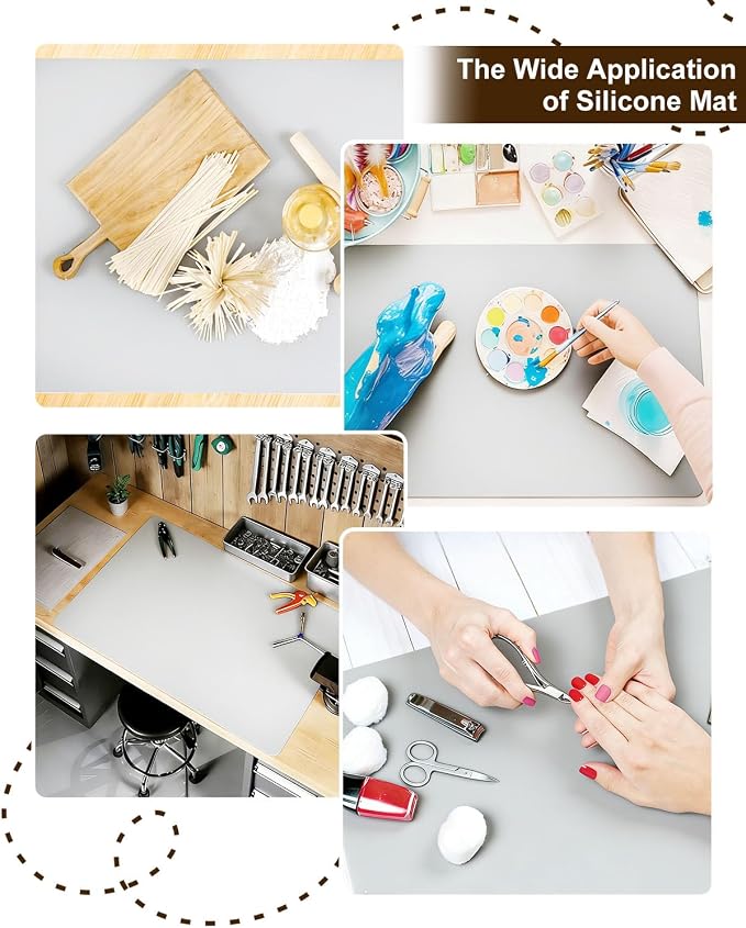 Silicone Crafting Mat for Artists, Jewelry Casting, Acrylic Painting, Clay Work - Image 6