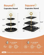 Kootek Dessert Cupcake Stand, 3 Tiered Cup Cake Holder Tower Stand Riser& - Image 3
