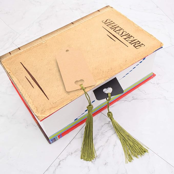 VAPKER 100 Pieces Olive Color 13cm/5-Inch Silky Handmade Soft Tassels Floss - Image 4