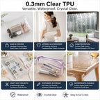 SHISU Clear TPU Vinyl Fabric 12 Mil, Heavy Duty Waterproof Sheet | Strong - Image 6