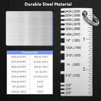 Pimoys 2 Pcs Stainless Steel Wire Gauge Measuring Tool Welding Tools, Metal - Image 4