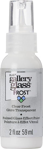 Gallery Glass, Frost Clear Stained Glass 2 fl oz Brilliant Smooth Finish Paint by GalleryGlass