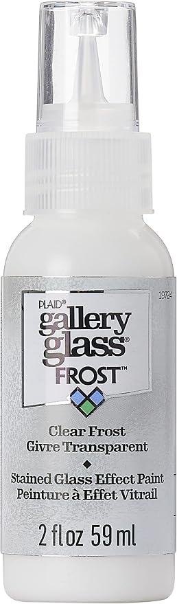 Gallery Glass, Frost Clear Stained Glass 2 fl oz Brilliant Smooth Finish Paint by GalleryGlass