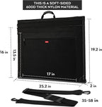 Nicpro Light Weight Art Portfolio Bag, 18x24 Black Art Canvas Portfolio Case - Image 3
