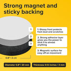 Peel-&-Stick Flexible Adhesive Magnets – 60 pcs Magnetic Dots - Image 2