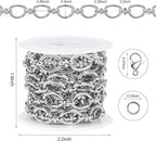 2 Meters Stainless Steel Jewelry Making Chains Oval Chain Bulk | Chunky Chains - Image 4