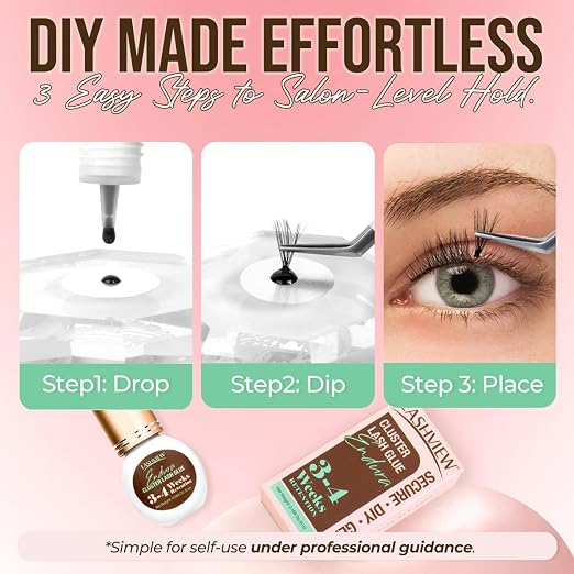 LASHVIEW Lash Cluster Glue & Remover Kit Super Strong Hold 4 Weeks+ - Image 6