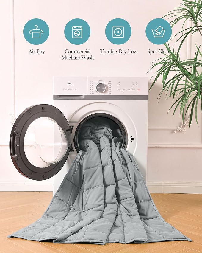 Topblan Weighted Blanket, Ultra Soft Cooling Weighted Blanket - Image 7