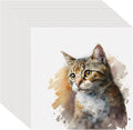 50PCS 6x6 Watercolor Paper Bulk, 140lb/300g Cold Press Thick Water Color Paper by KINLINK