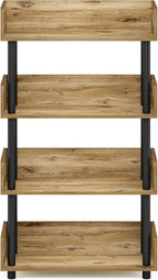 Furinno TURN-N-TUBE 4-Tier Display Shelf, Storage Shelves, Book Shelf, Open - Image 7