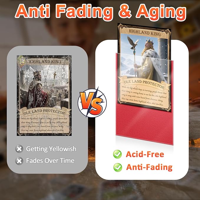 600PCS Card Sleeves for Collectable Gaming Cards, Matte Card Protectors Sleeves - Image 4