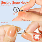 LEOBRO 60PCS Lobster Claw Clasps and Key Rings, Keychain Making kit - Image 7