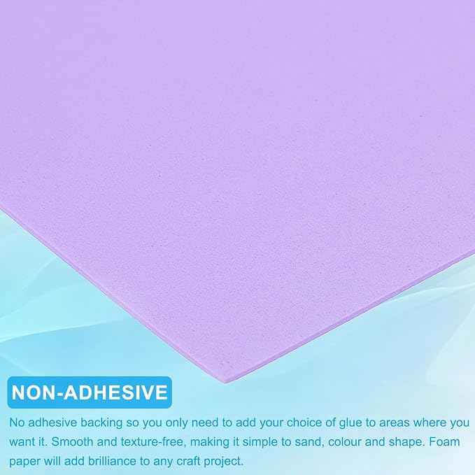 PATIKIL 20 Pack EVA Foam Sheets, Light Purple - Image 4