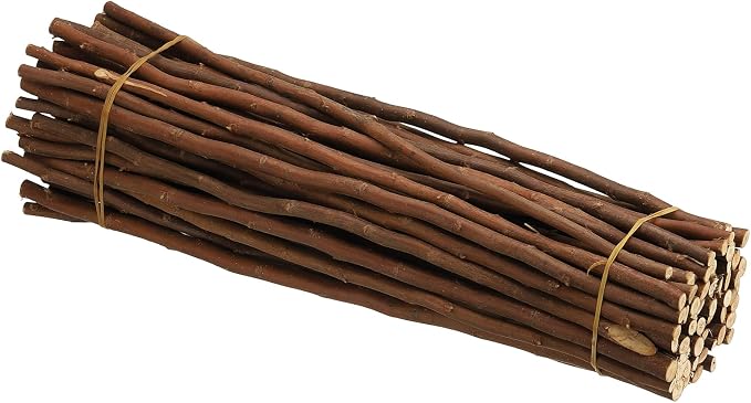 PATIKIL 60 Pcs / 50cm Wood Log Sticks, 0.2-0.5inch in Diameter Natural Driftwood by PATIKIL