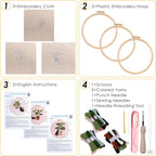 Peotclola Punch Needle Kit for Adults, 3 Sets Punch Needle Kits Beginner DIY - Image 3