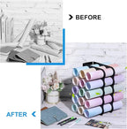 Outus Vinyl Storage Rack Acrylic 15 Holes Vinyl Roll Holder Craft Paper Storage - Image 6
