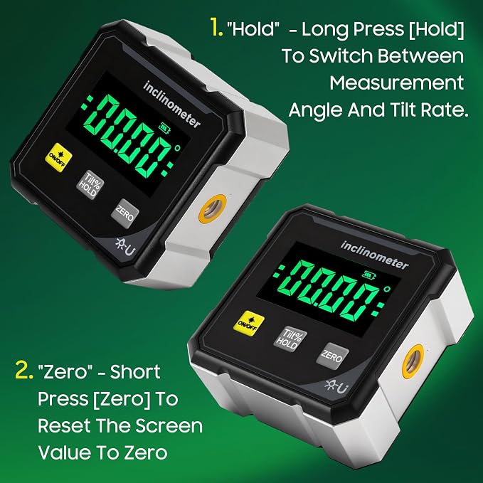 Digital Angle Finder Protractor Tool, 4×90° High Accuracy Measuring Tool - Image 4